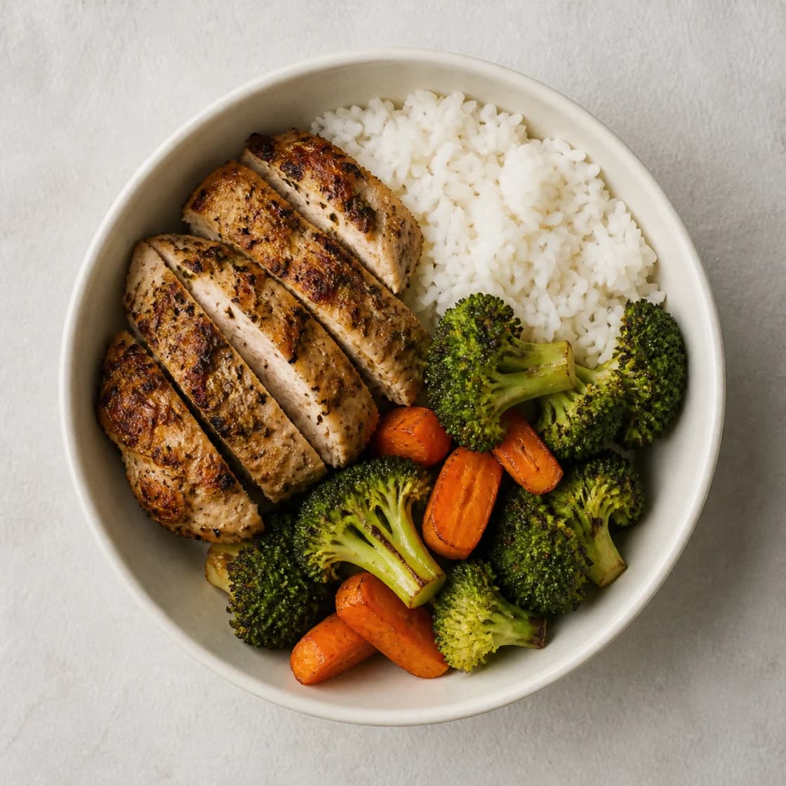 Sample chicken rice bowl photo